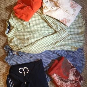 Boys shirt lot 14-16 Gap TCP thermal polo fall